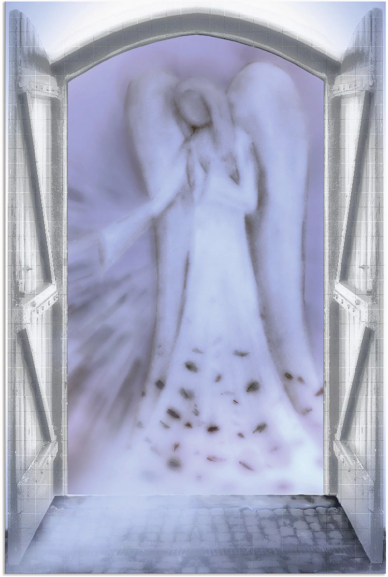 Artland Wandbild "Fensterblick - Engel vor der Tür", Religion, (1 St.) günstig online kaufen