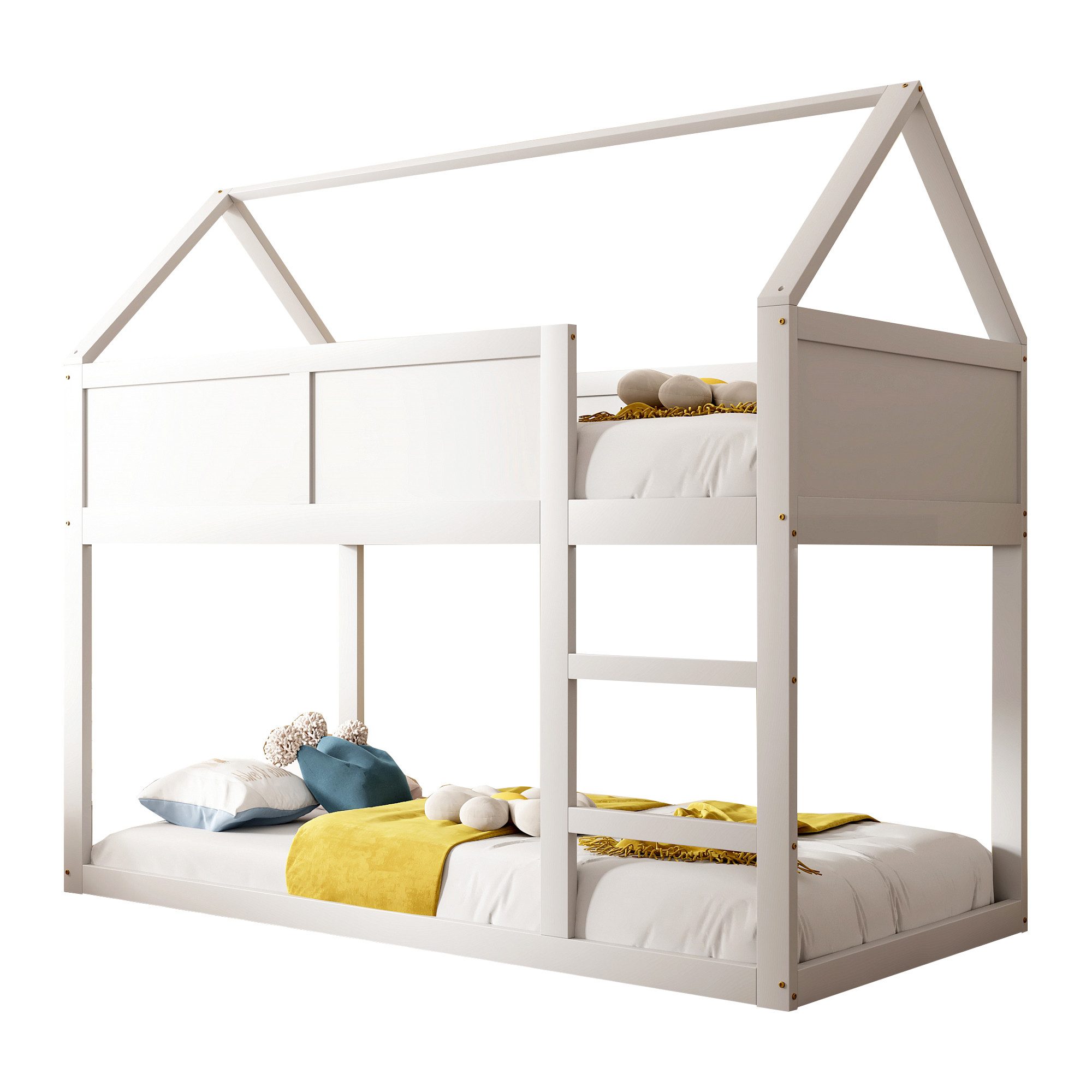 Flieks Etagenbett, Hochbett Kinderbett Einzelbett 90x200cm günstig online kaufen