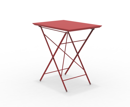 STEP - Faltbarer Gartentisch 70x50 cm rot günstig online kaufen