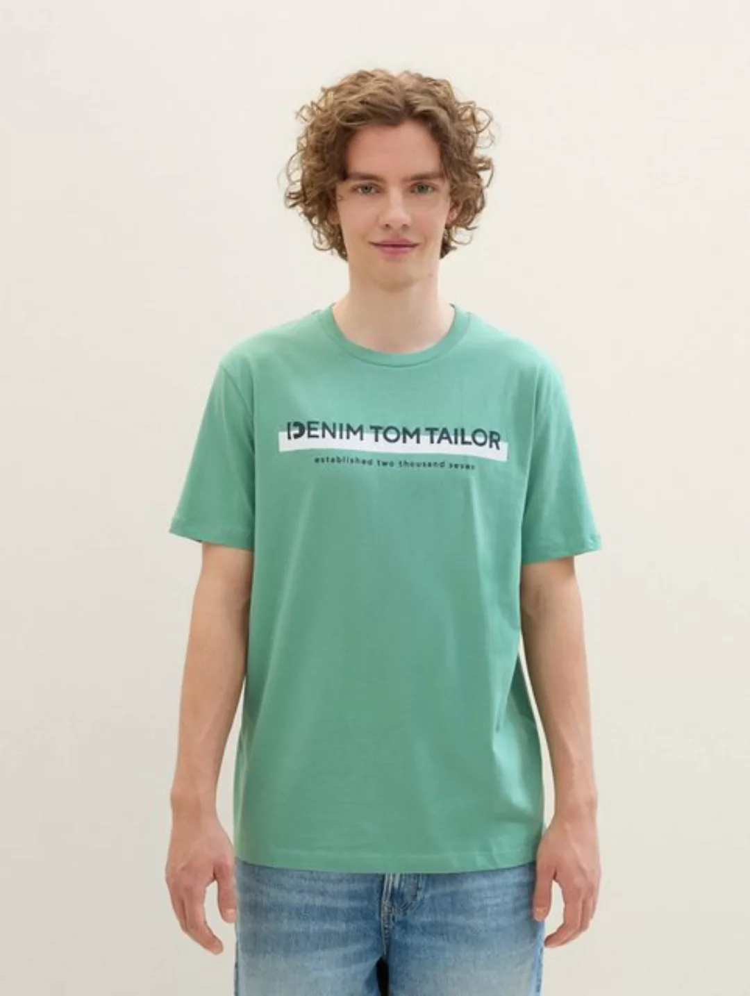 TOM TAILOR Denim T-Shirt T-Shirt mit Logo Print günstig online kaufen
