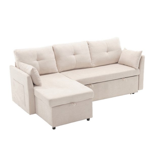 Fanttik Ecksofa Modulares Sofa in L-Form mit umkehrbarer Chaiselongue Modul günstig online kaufen