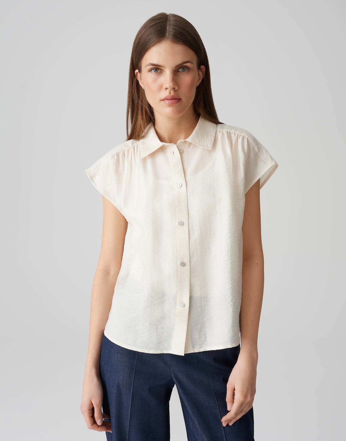 OPUS Satinbluse FAIRI Loose mit femininen günstig online kaufen