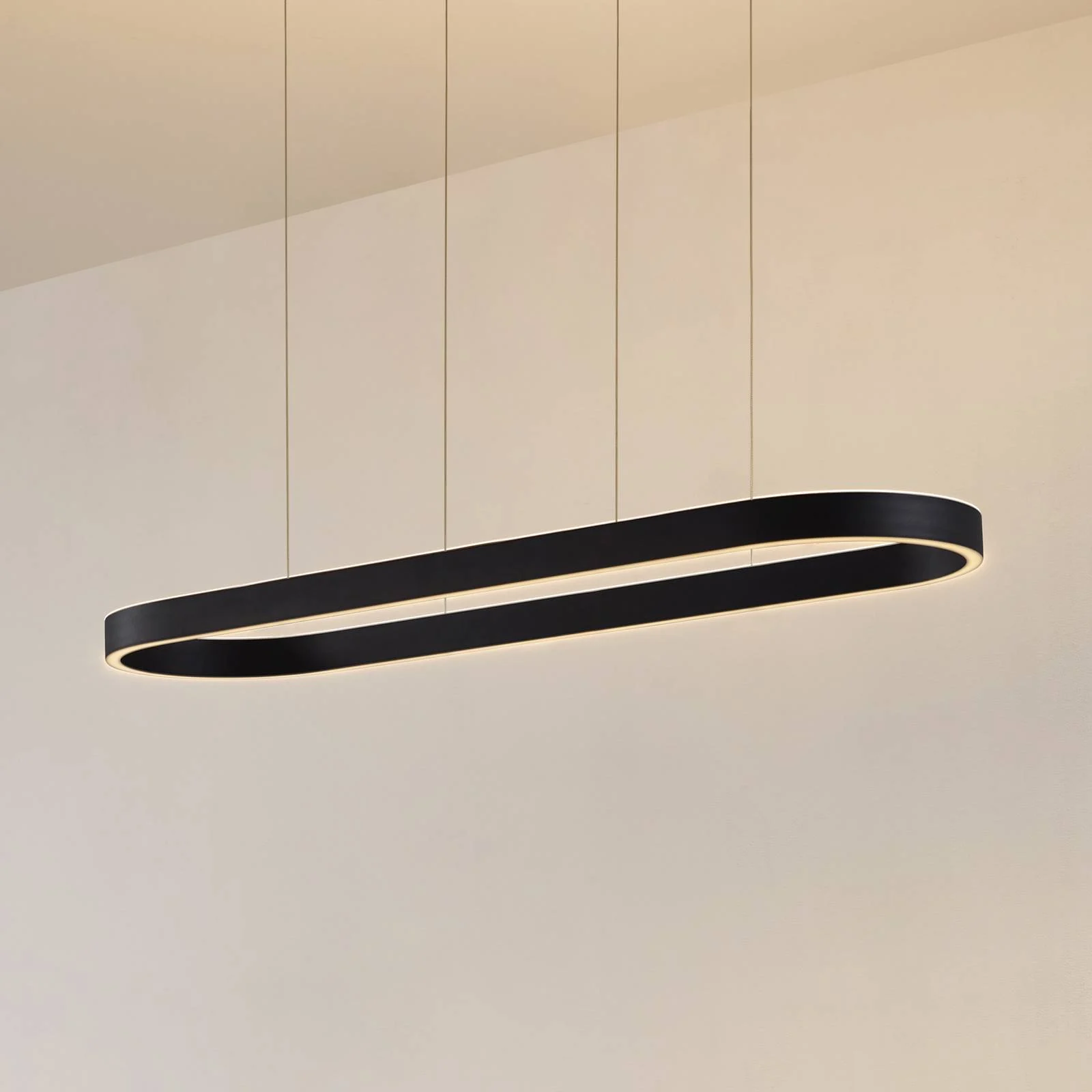 Lucande Smart-LED-Hängeleuchte Melinay, schwarz, CCT, Tuya günstig online kaufen