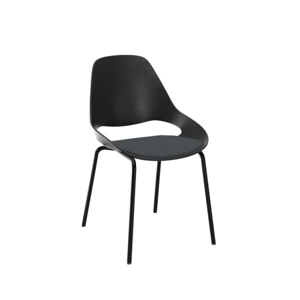 Aluminium-Stuhl FALK ohne Armlehne dunkelgrau günstig online kaufen