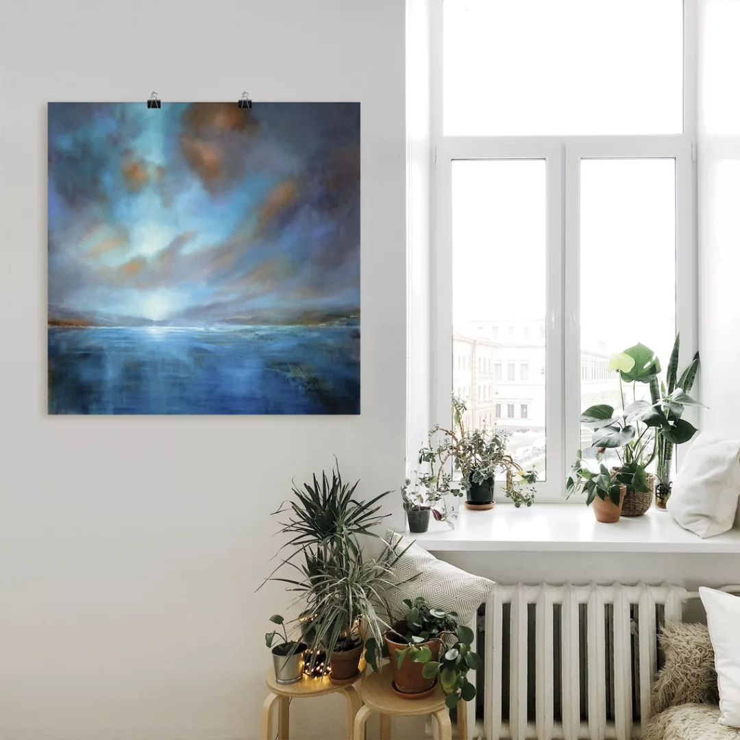 Artland Wandbild "Blaue Weite", Gewässer, (1 St.), als Leinwandbild, Poster günstig online kaufen