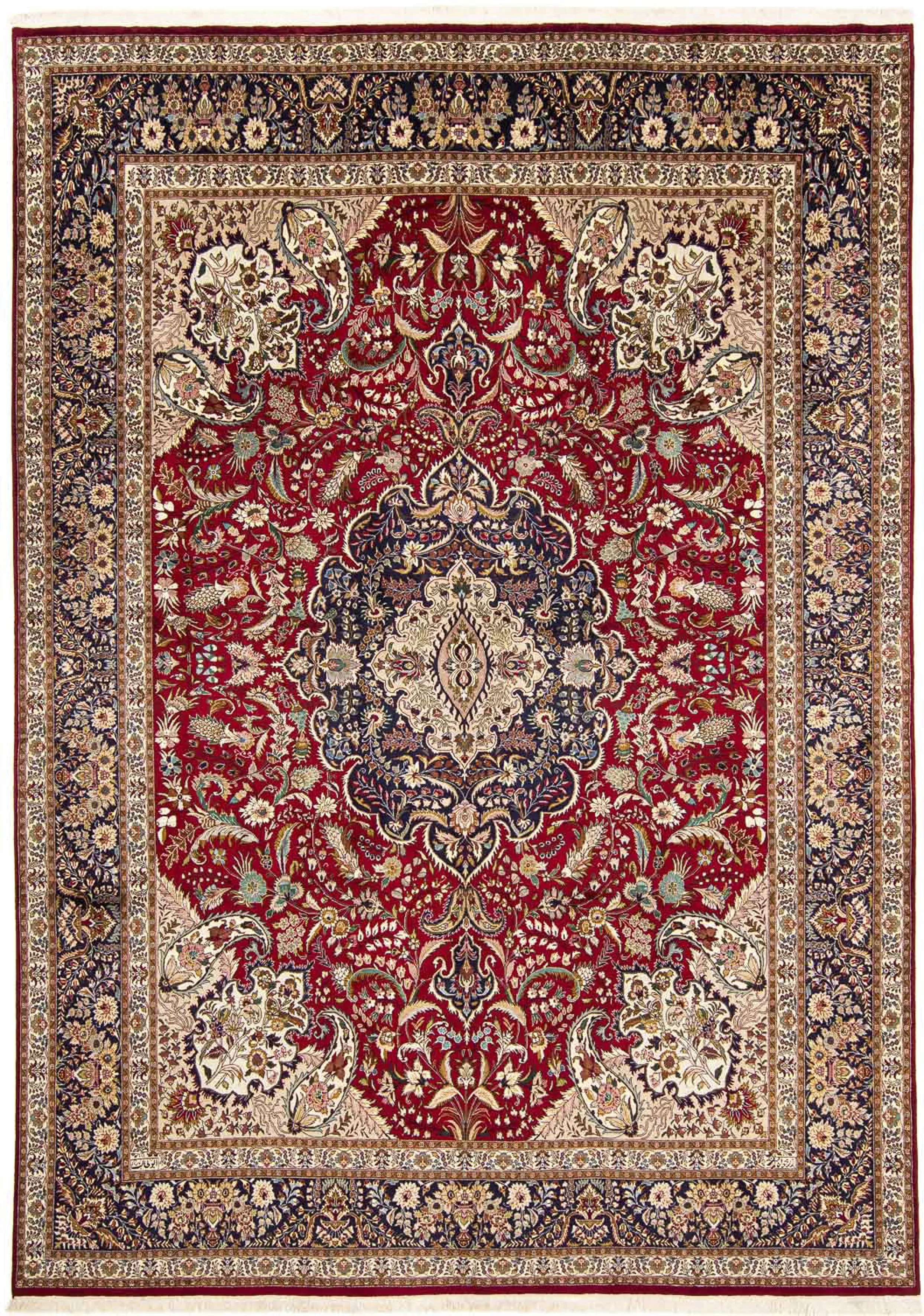 morgenland Orientteppich »Perser - Täbriz - Royal - 400 x 297 cm - dunkelro günstig online kaufen
