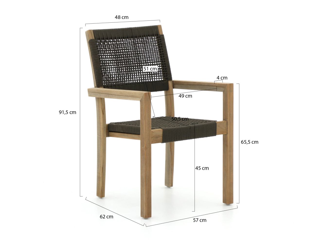 ROUGH Batang/ROUGH-X 240 cm Gartenmöbel-Set 7-teilig stapelbar günstig online kaufen