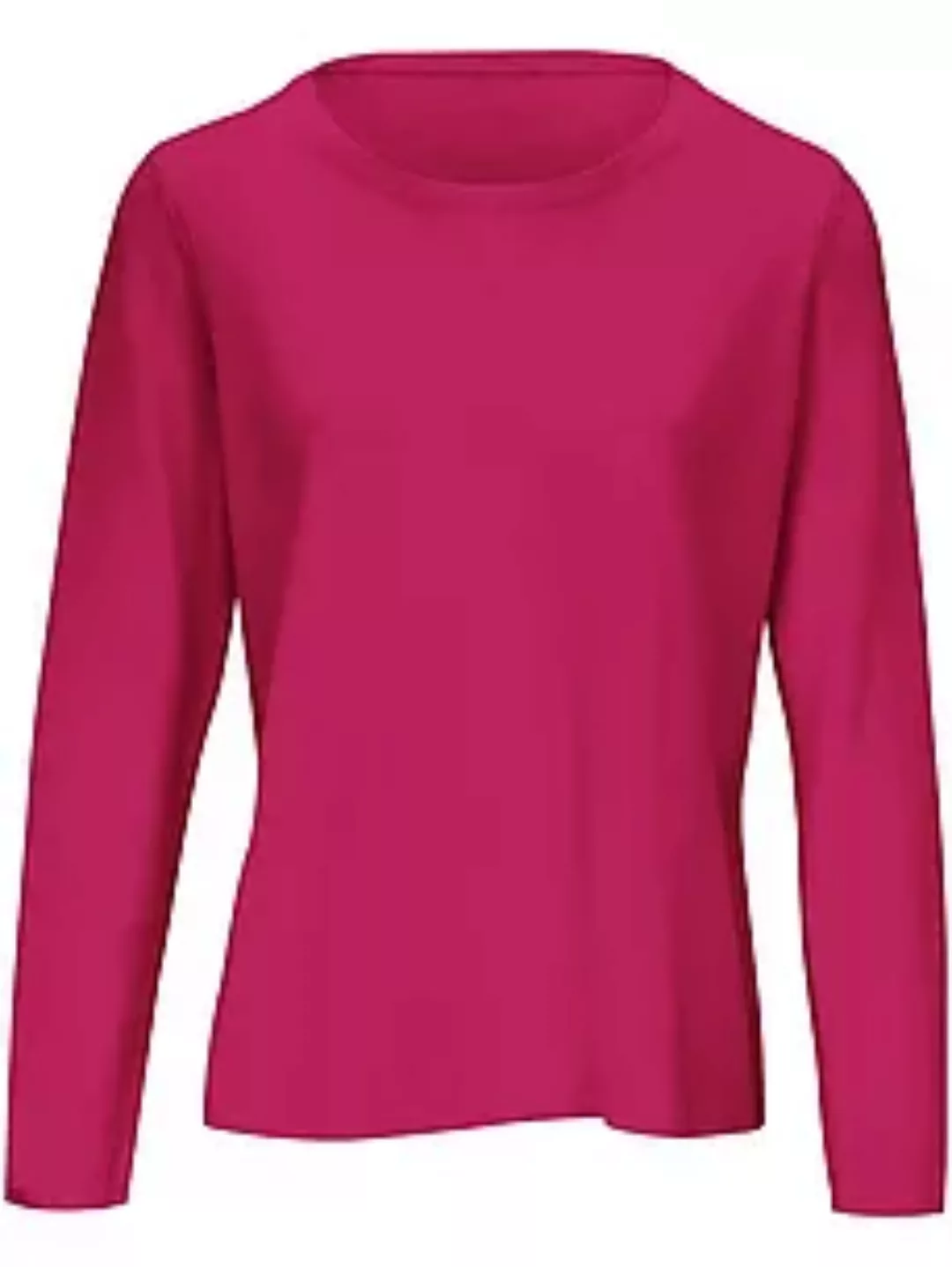 Rundhals-Pullover aus Schurwolle und Kaschmir include pink günstig online kaufen