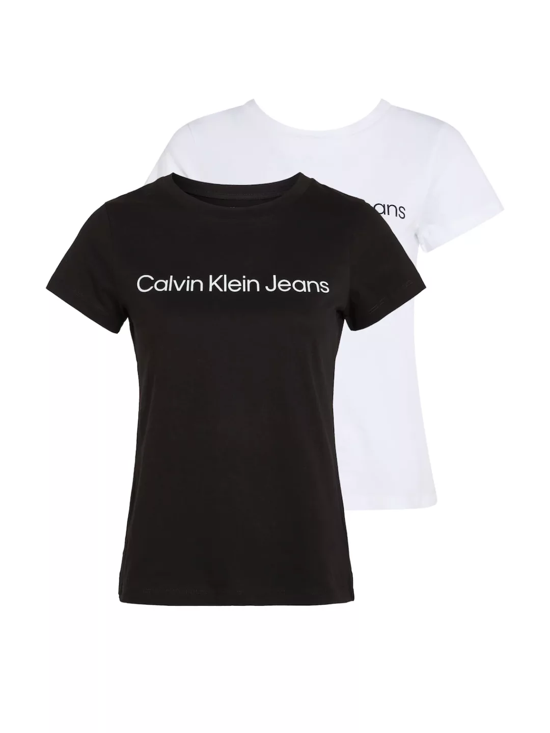 Calvin Klein Jeans T-Shirt INSTITUTIONAL LOGO 2-PACK TEE (Packung, 2er-Pack günstig online kaufen