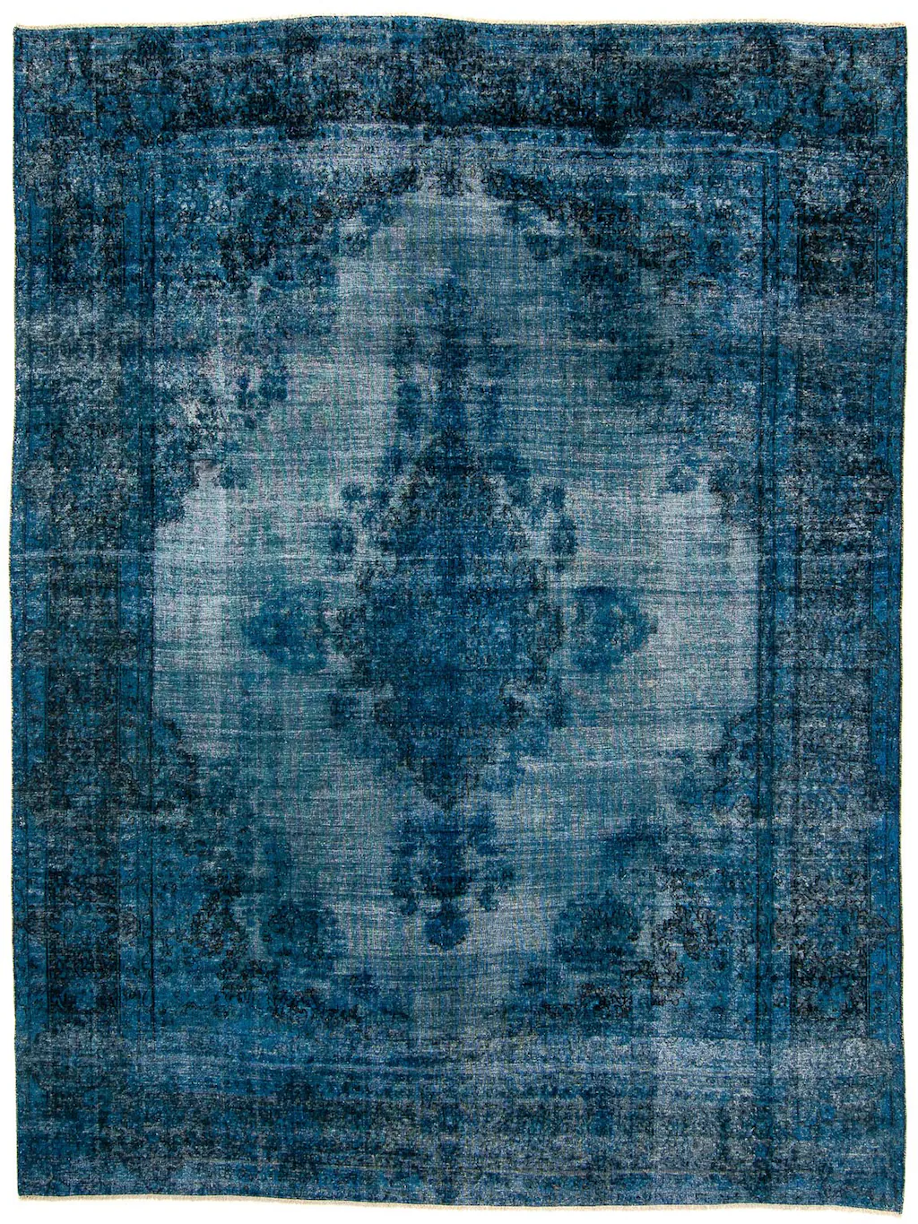 morgenland Teppich »Vintage - 378 x 295 cm - dunkelblau«, rechteckig, Wohnz günstig online kaufen