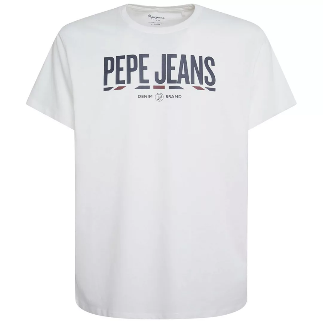 Pepe Jeans Brenton Kurzärmeliges T-shirt 2XL Off White günstig online kaufen