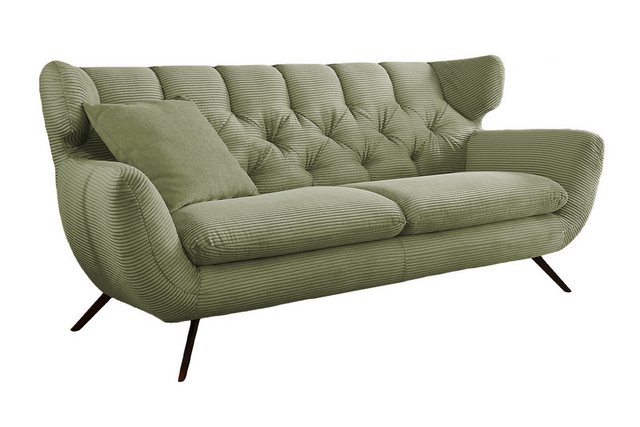 KAWOLA 3-Sitzer CHARME, Sofa Velvet od. Cord versch. Farben günstig online kaufen