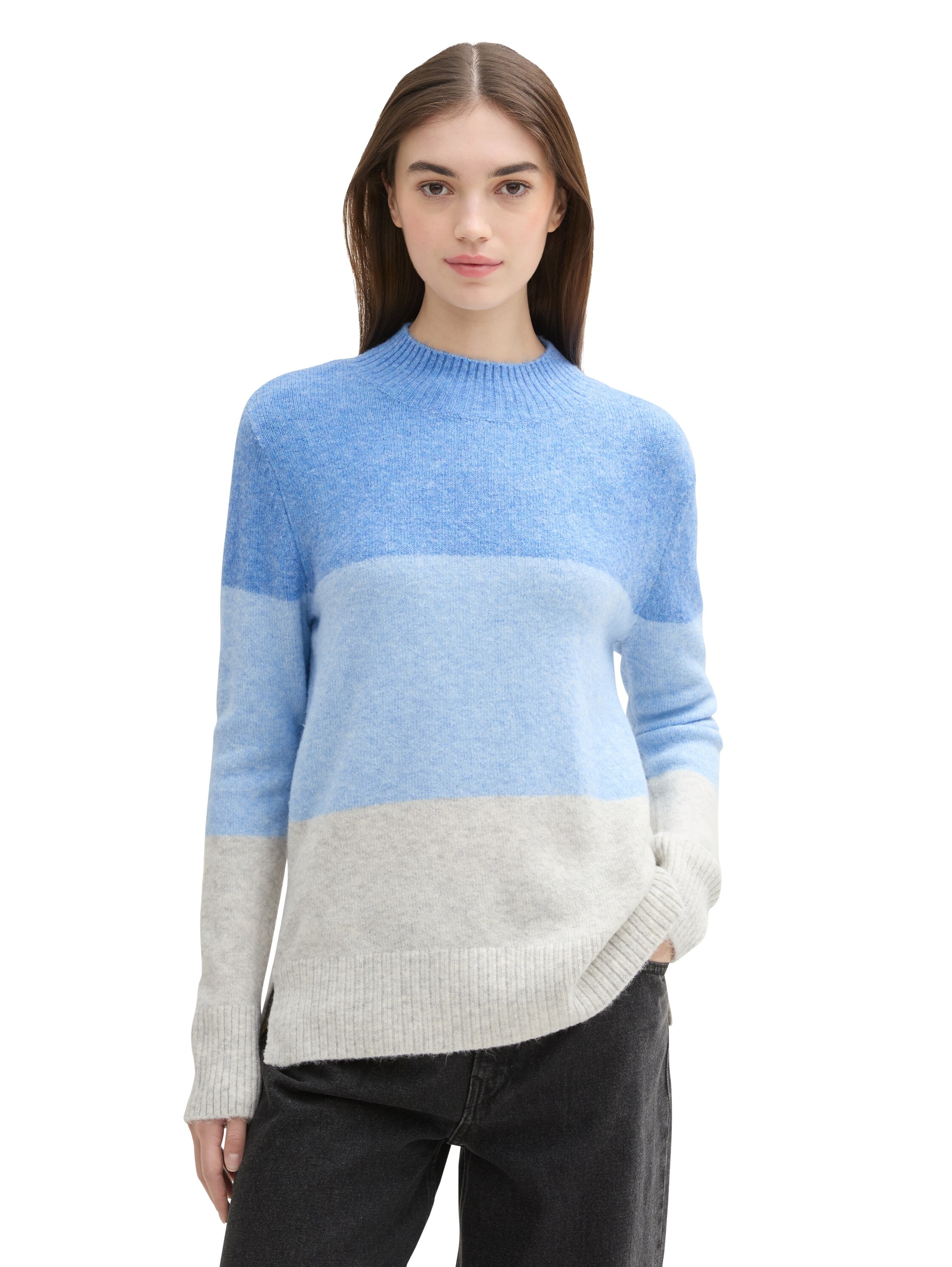 TOM TAILOR Denim Strickpullover, mit Colour Blocking günstig online kaufen