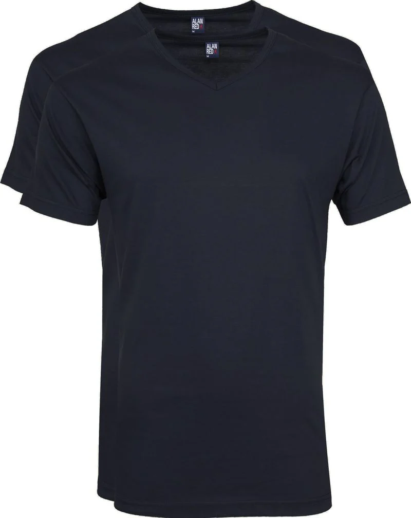Alan Red Vermont T-shirts V-Ausschnitt Dunkelblau (2Pack) - Größe XL günstig online kaufen