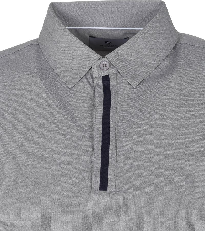 Suitable Prestige Iggy Polo-Shirt Grau - Größe M günstig online kaufen