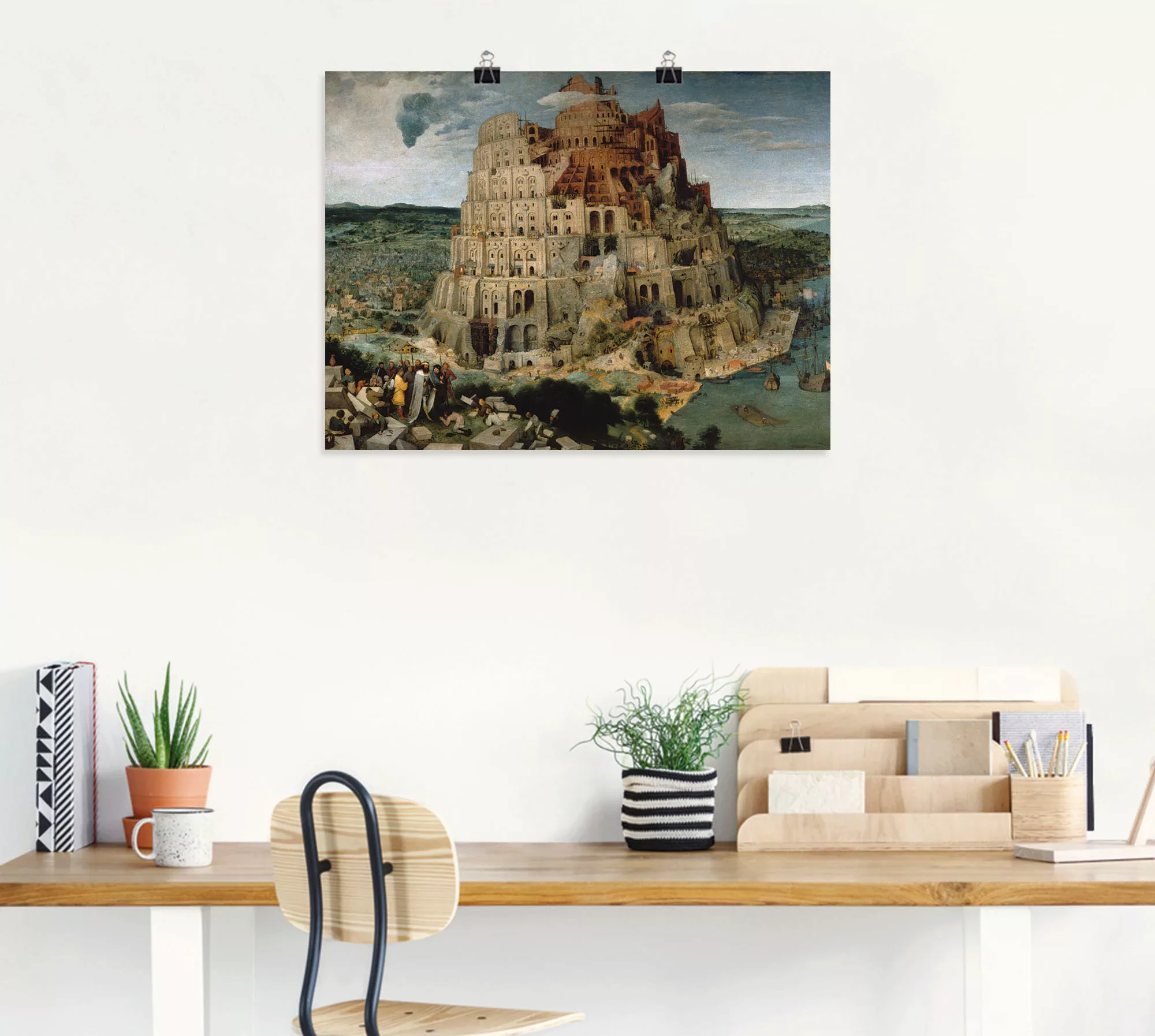 Artland Wandbild "Der Turmbau von Babel. 1563", Gebäude, (1 St.) günstig online kaufen