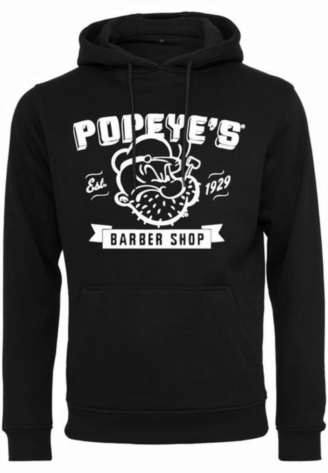 Merchcode Kapuzensweatshirt Merchcode Herren Popeye Barber Shop Hoody (1-tl günstig online kaufen