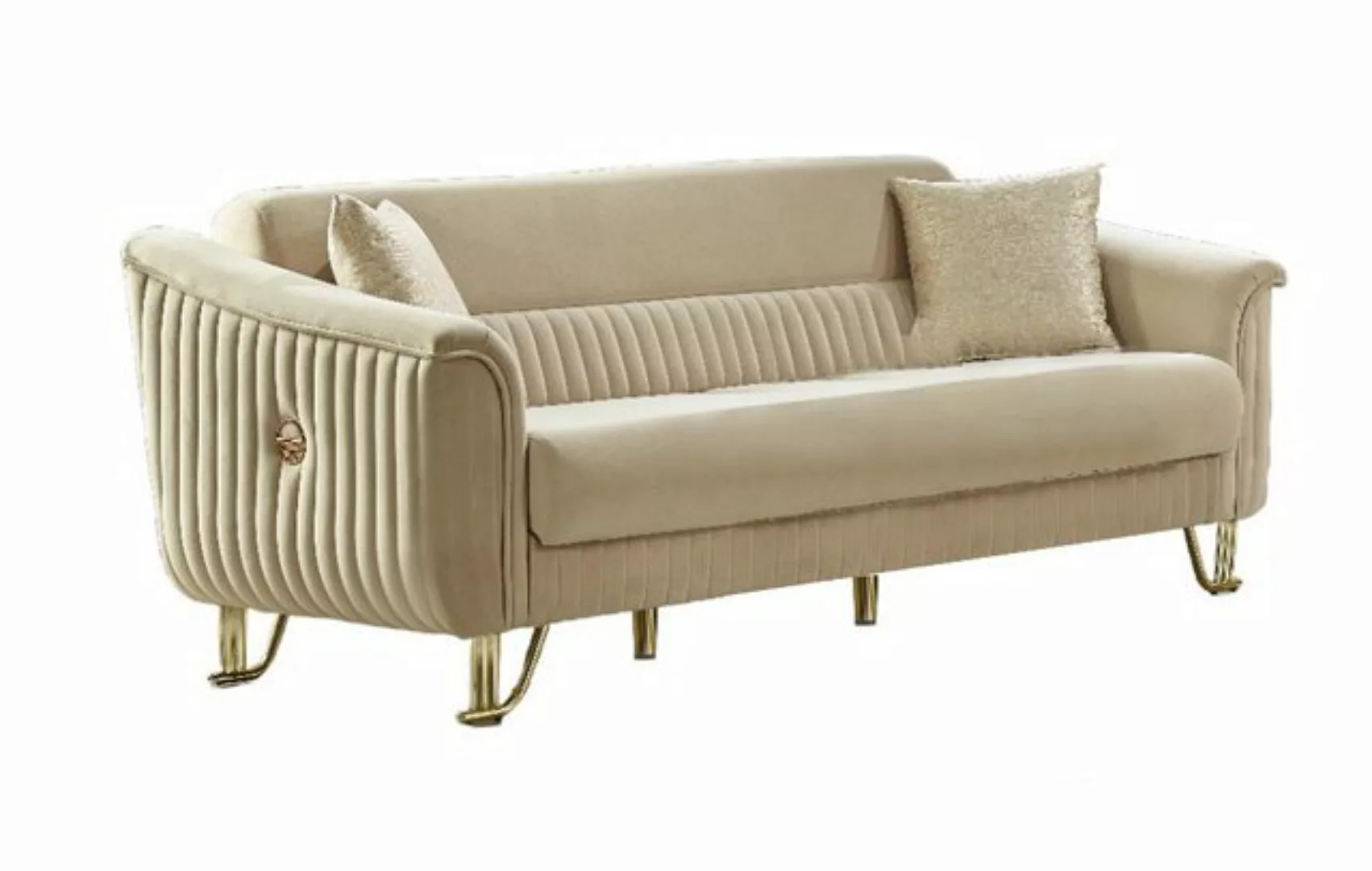 Villa Möbel Sofa Vega, 1 Stk. 3-Sitzer, Hand Made Quality, pflegeleichter M günstig online kaufen