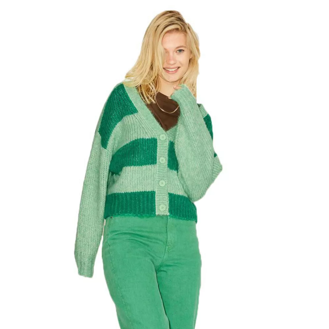 Jjxx Bonnie Strickjacke XL Absinthe Green / Stripes W Jolly Green günstig online kaufen