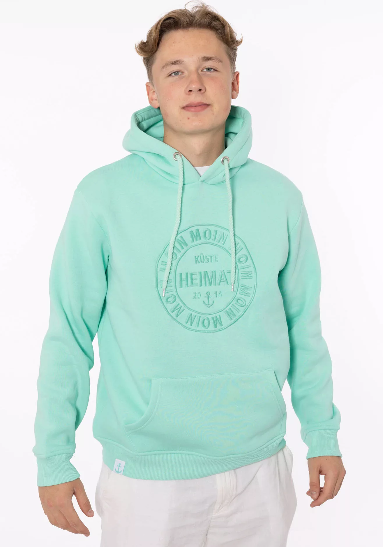 Zwillingsherz Hoodie ""Heimat 2014" Herren", mit Fronttaschen und Kordel günstig online kaufen