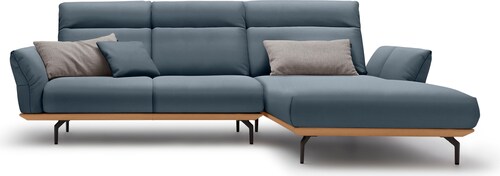 Creation BY ROLF BENZ Ecksofa »CR.460«, Sockel in Eiche, Alugussfüße in umb günstig online kaufen