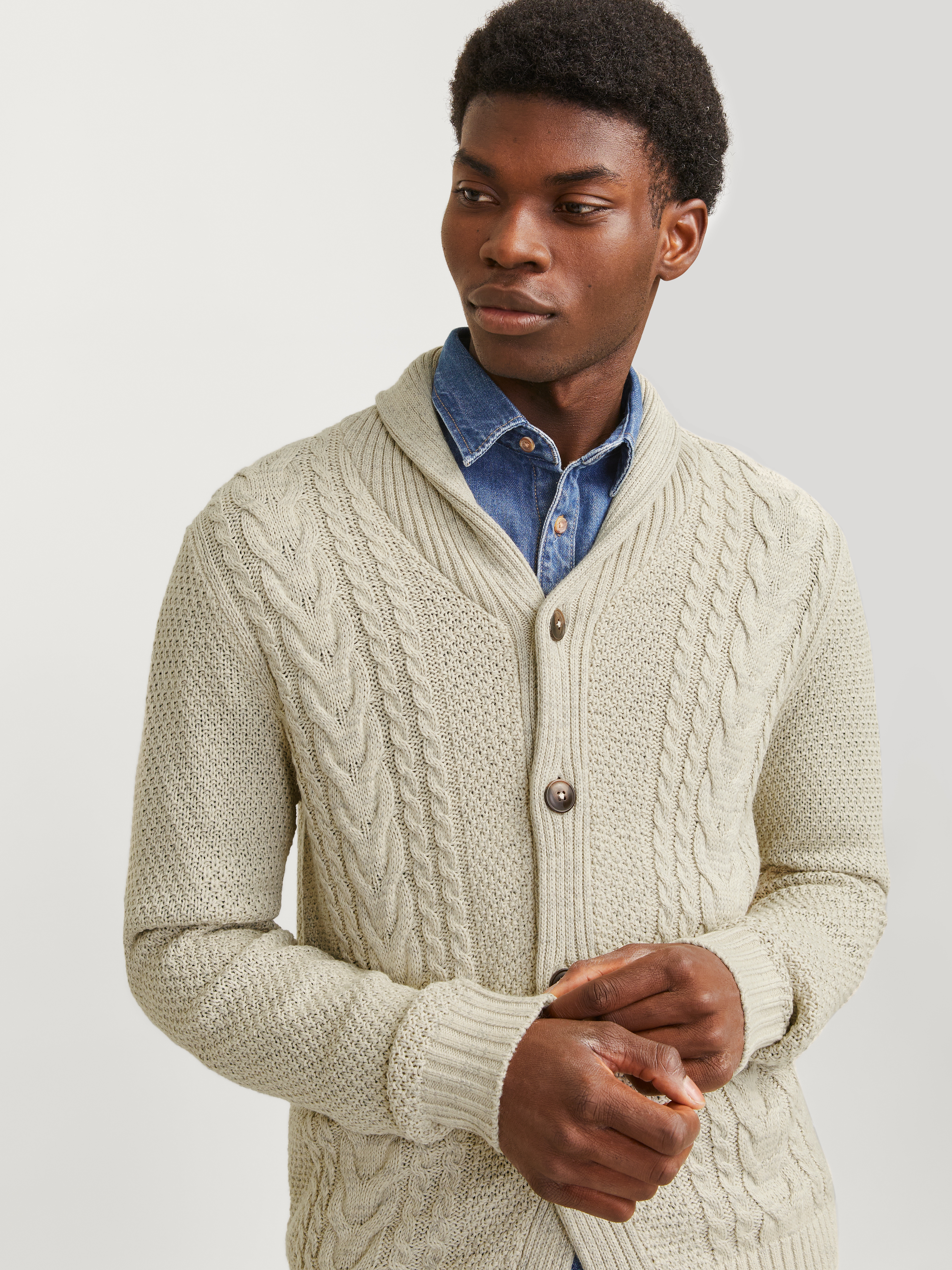 Jack & Jones Strickjacke "JJCRAIG KNIT SHAWL NECK AW24", mit Schalkragen un günstig online kaufen