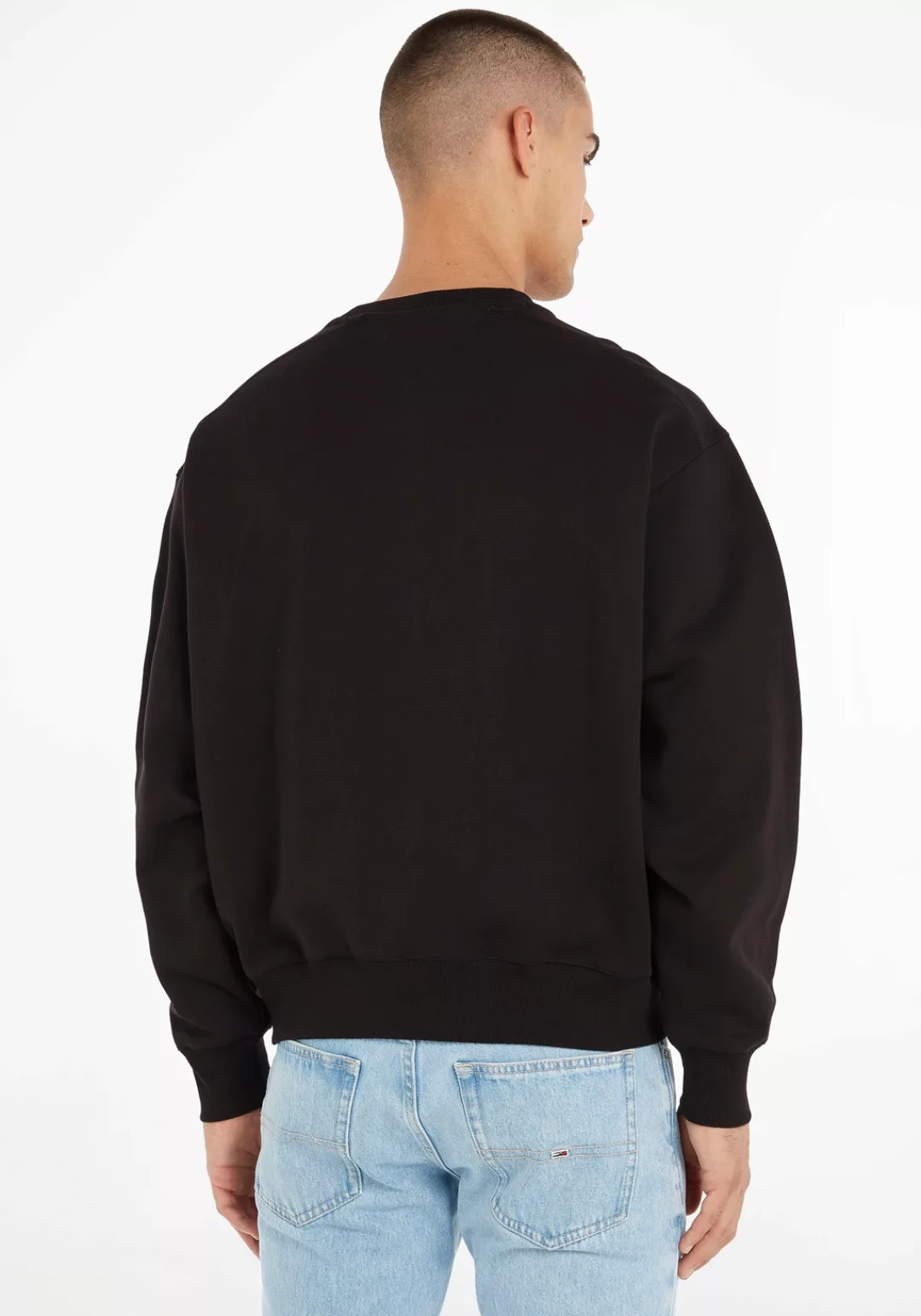 Tommy Jeans Sweatshirt TJM BOXY MODERN SPORT USA CREW mit großflächiger Log günstig online kaufen