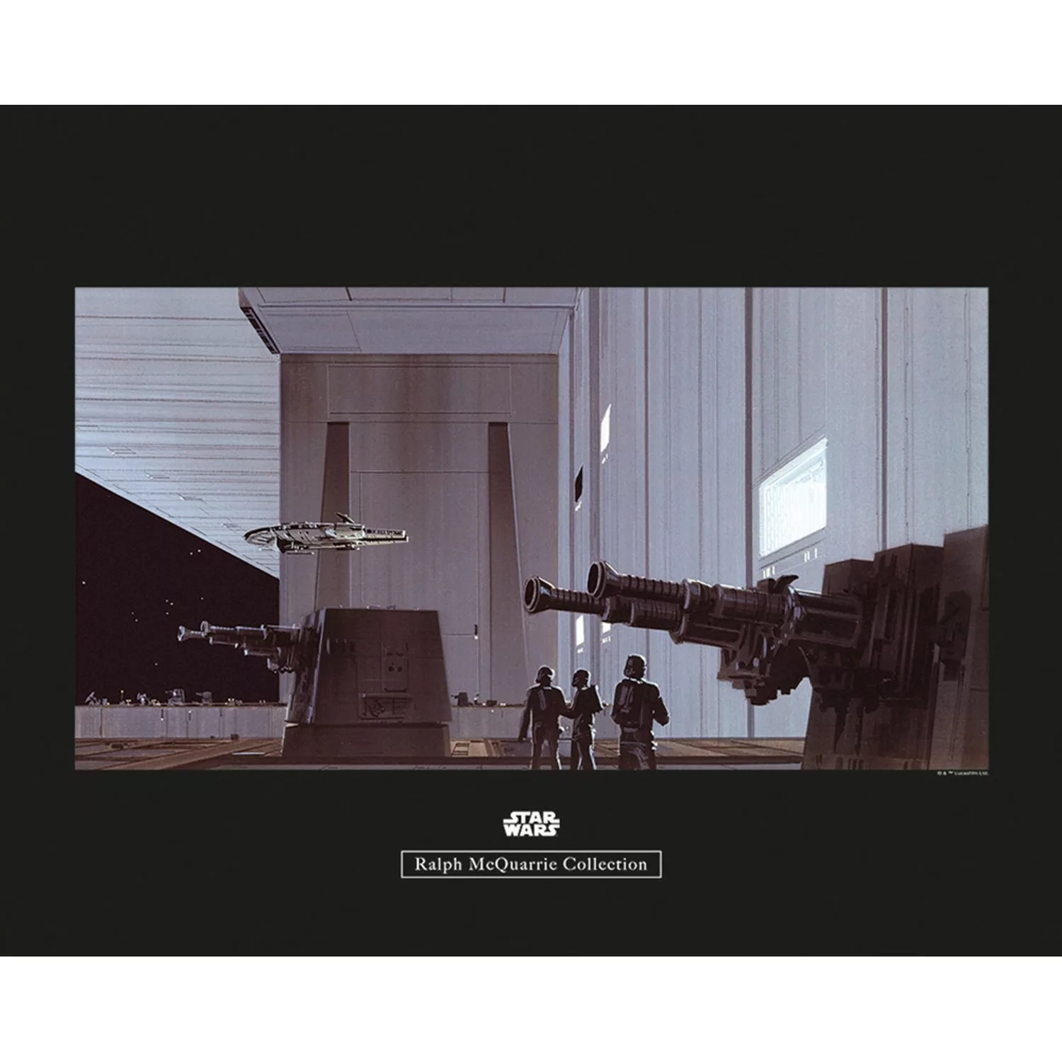 Komar Wandbild Star Wars Hangar 50 x 40 cm günstig online kaufen