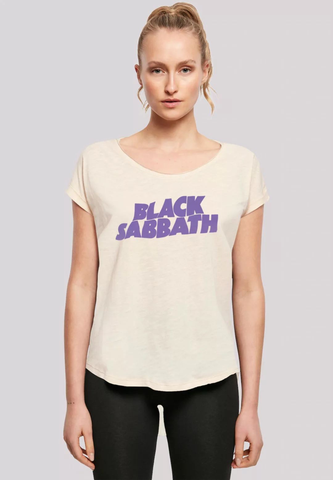 F4NT4STIC T-Shirt "Black Sabbath Heavy Metal Band Wavy Logo Black", Print günstig online kaufen
