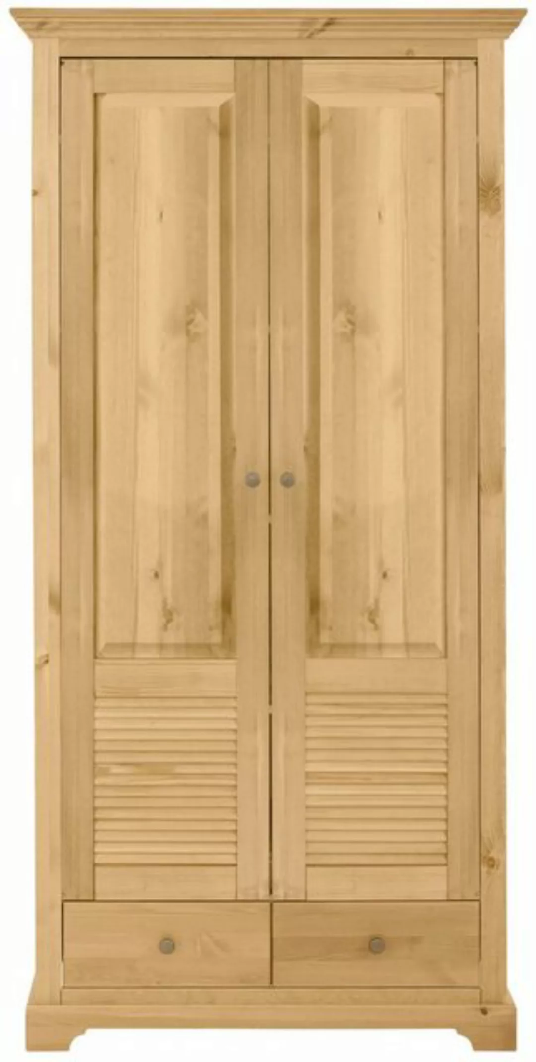 Home affaire Garderobenschrank "Ayanna", Breite 94 cm, 2-türig, aus massive günstig online kaufen