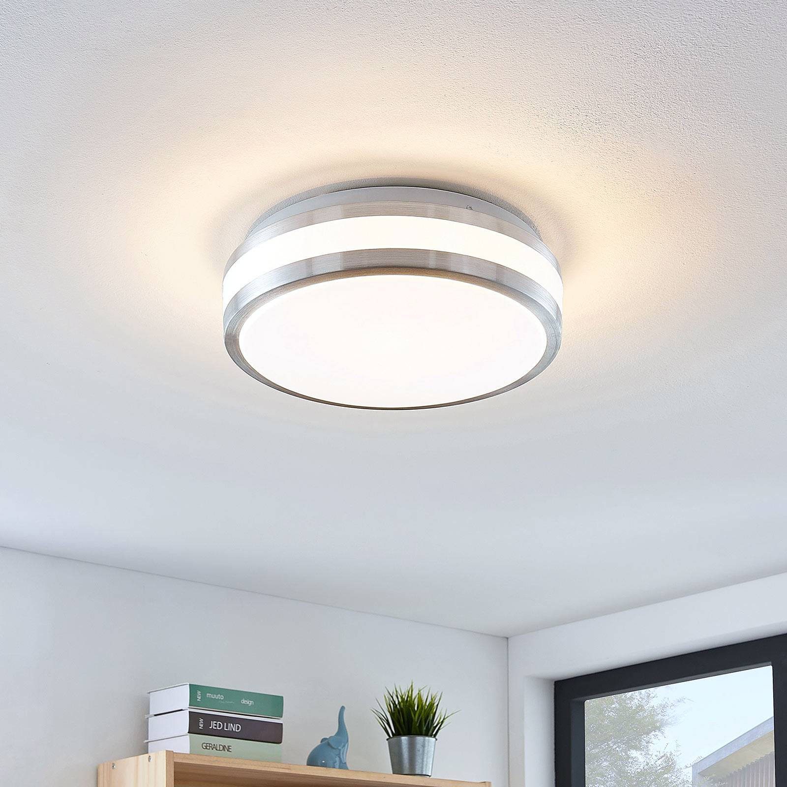 Lindby Nelia LED-Alu-Deckenlampe, rund, 29 cm günstig online kaufen