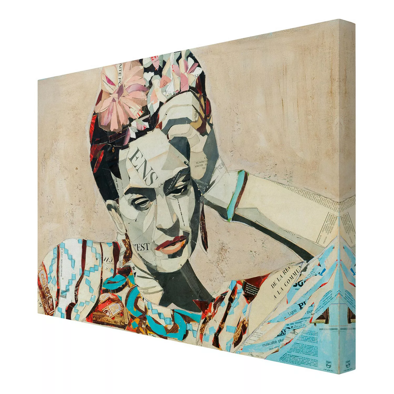 home24 Leinwandbild Frida Kahlo Collage I günstig online kaufen
