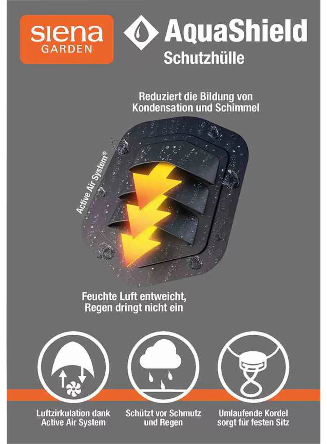 Siena Garden Sonnenschirm-Schutzhülle "AquaShield" günstig online kaufen