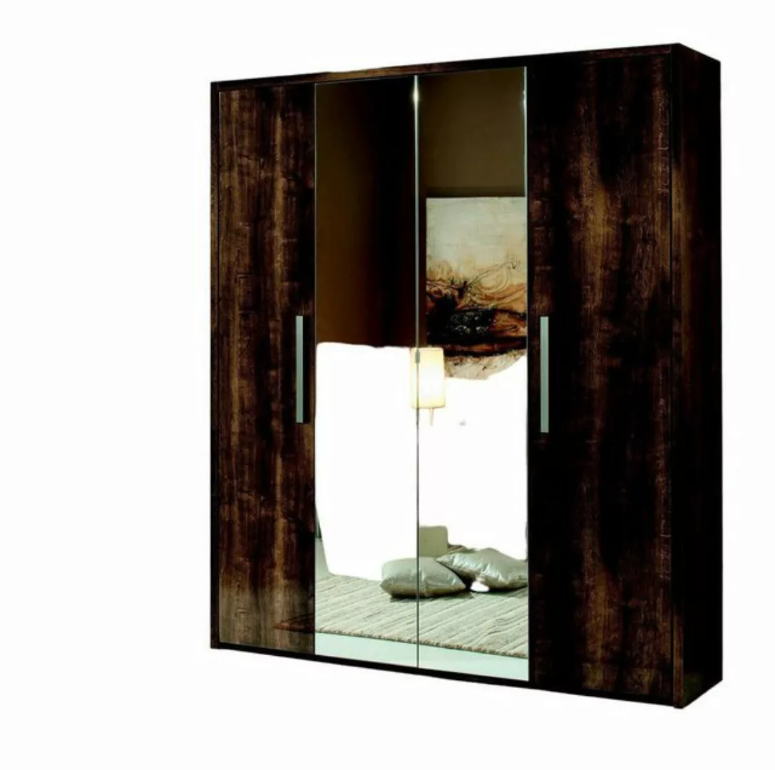 Xlmoebel Kleiderschrank Holz Kleiderschrank Design Möbel Luxus Spiegel Schl günstig online kaufen