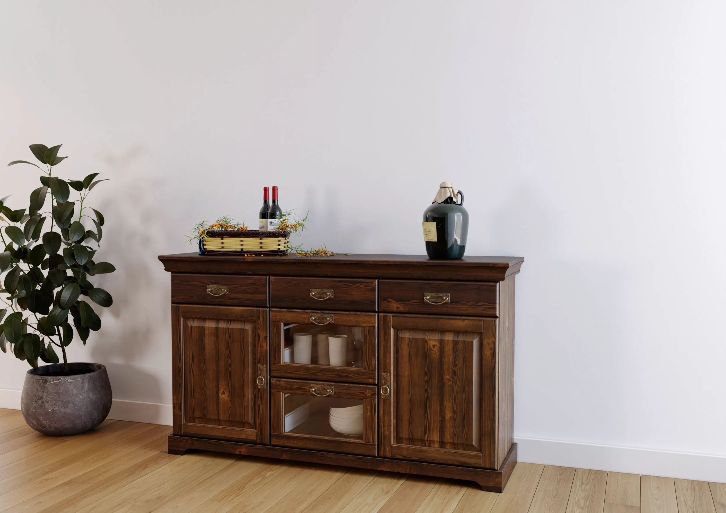 Home affaire Sideboard "Ruegen", Breite 145 bzw. 180, Höhe 85 cm günstig online kaufen