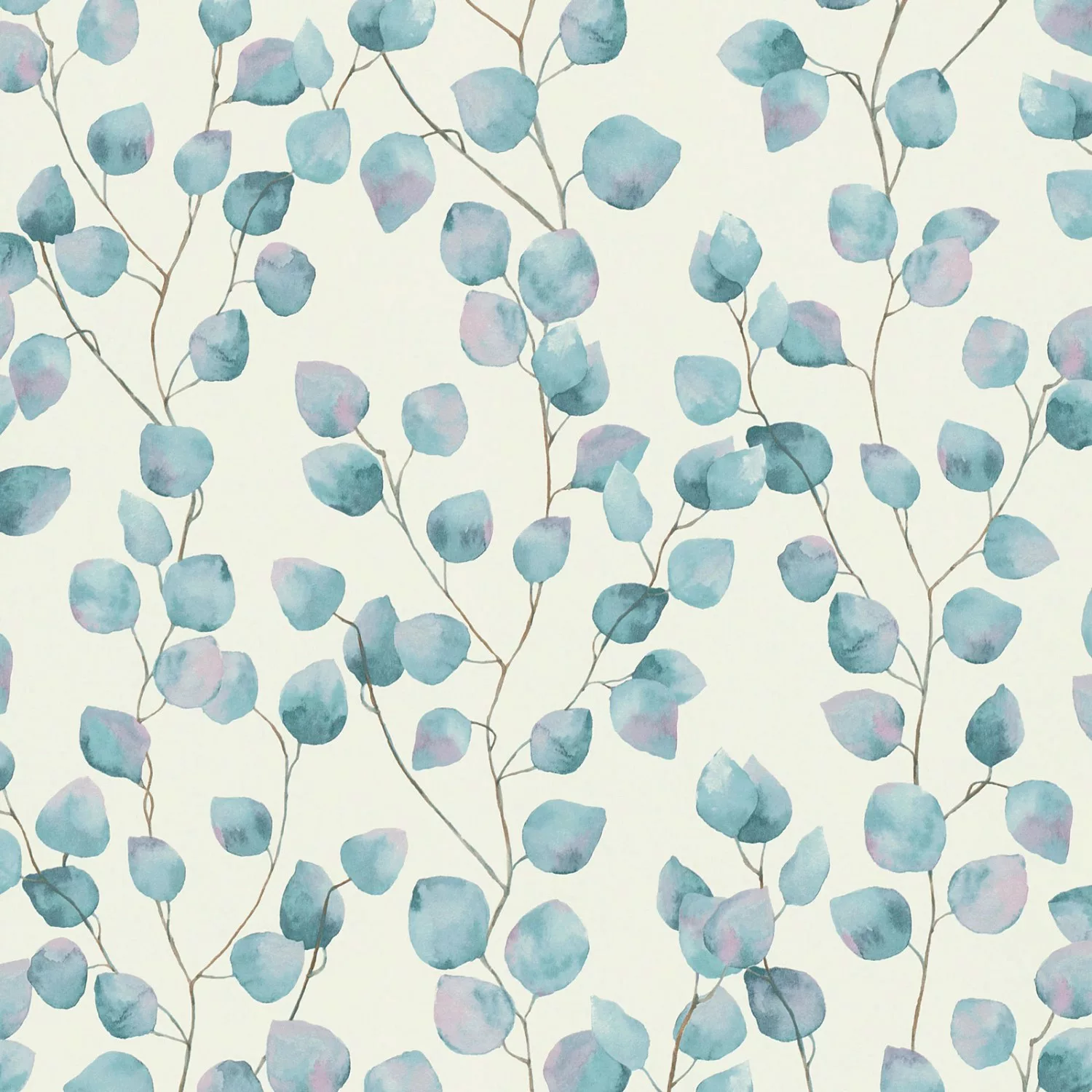 Bricoflor Aquarell Tapete in Weiß und Blau Wasserfarben Vliestapete mit Lin günstig online kaufen