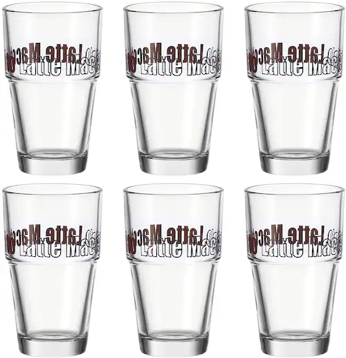 LEONARDO Latte-Macchiato-Glas »Solo«, (Set, 6 tlg.), 410 ml, 6-teilig günstig online kaufen