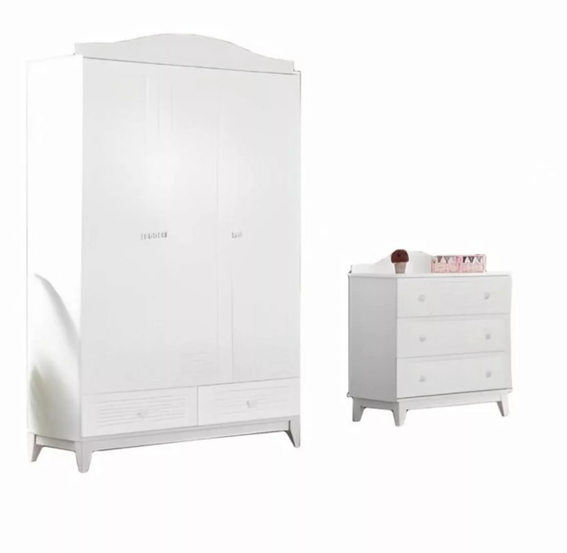 Xlmoebel Kleiderschrank Luxuriöses Kinderzimmermöbel-Set mit modernem Schra günstig online kaufen