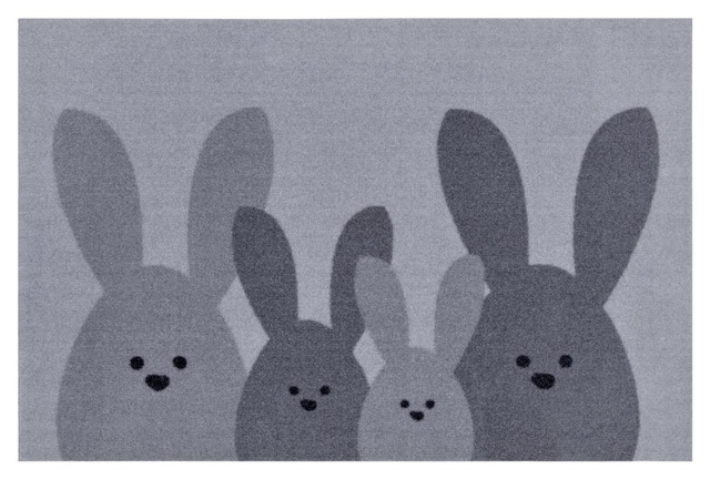 HANSE Home Fußmatte »Bunny Family«, rechteckig, 7 mm Höhe, Schmutzfangmatte günstig online kaufen