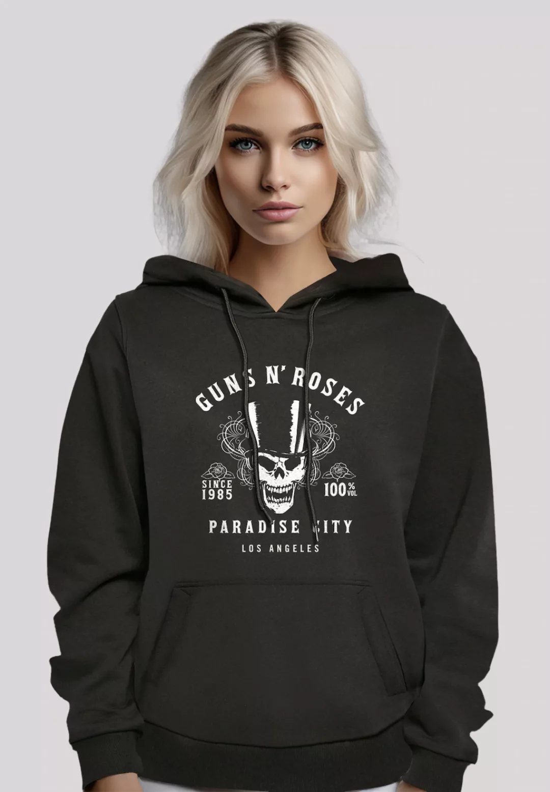 F4NT4STIC Kapuzenpullover "Guns n Roses Whiskey Label Rock Band", Premium Q günstig online kaufen