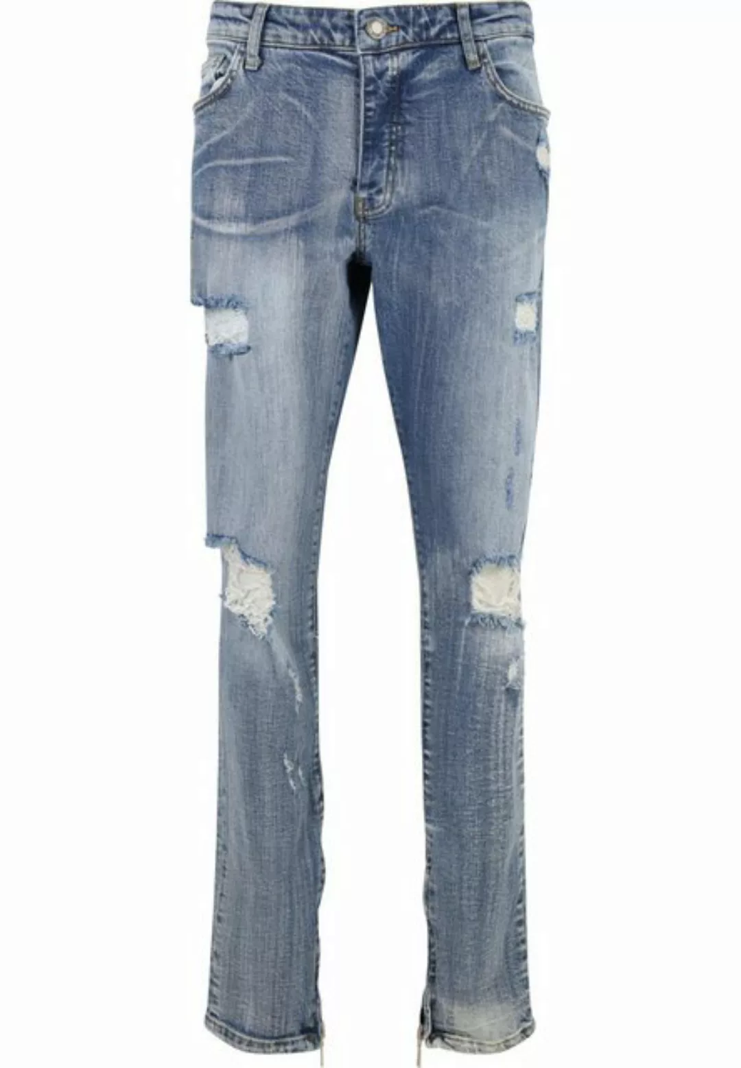 2Y Studios Bequeme Jeans 2Y Studios Herren 2Y Destroyed Straight Fit Jeans günstig online kaufen