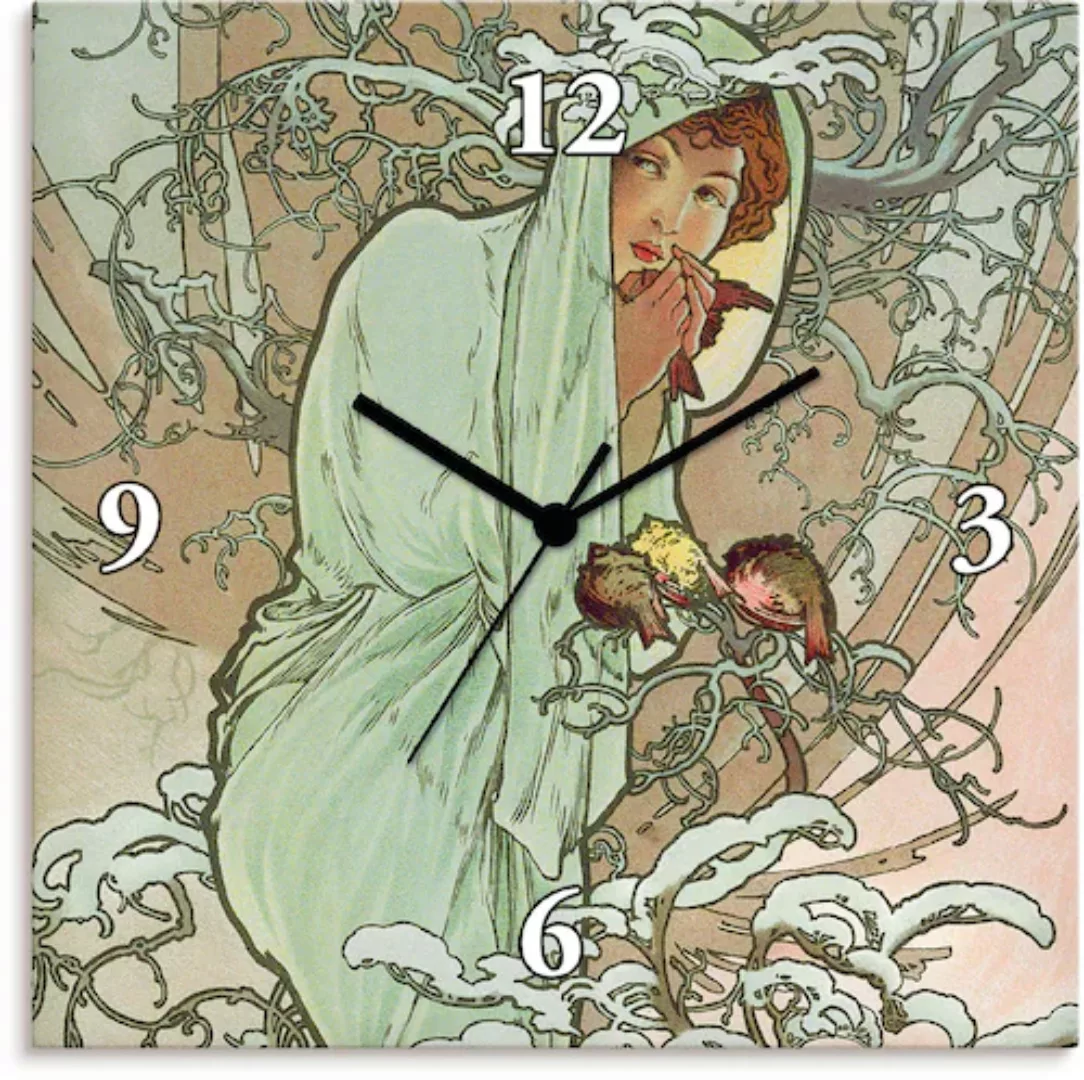 Artland Wanduhr "Hiver (Winter), 1896", wahlweise mit Quarz- oder Funkuhrwe günstig online kaufen