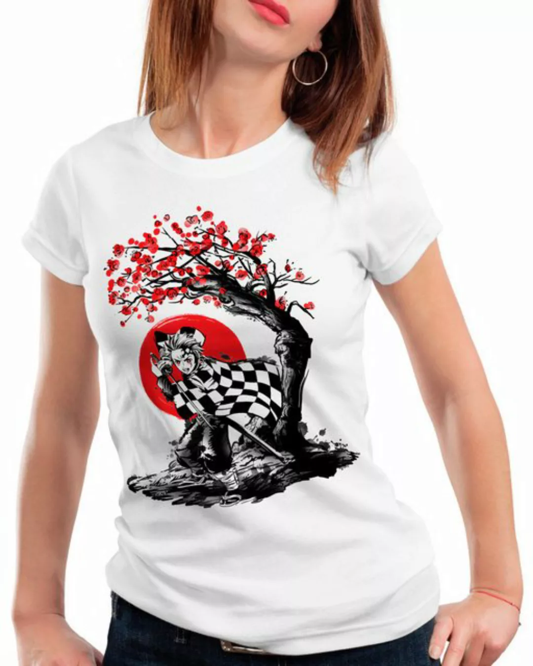 style3 T-Shirt Cherry Blossom Tanjiro demon slayer anime japan manga günstig online kaufen