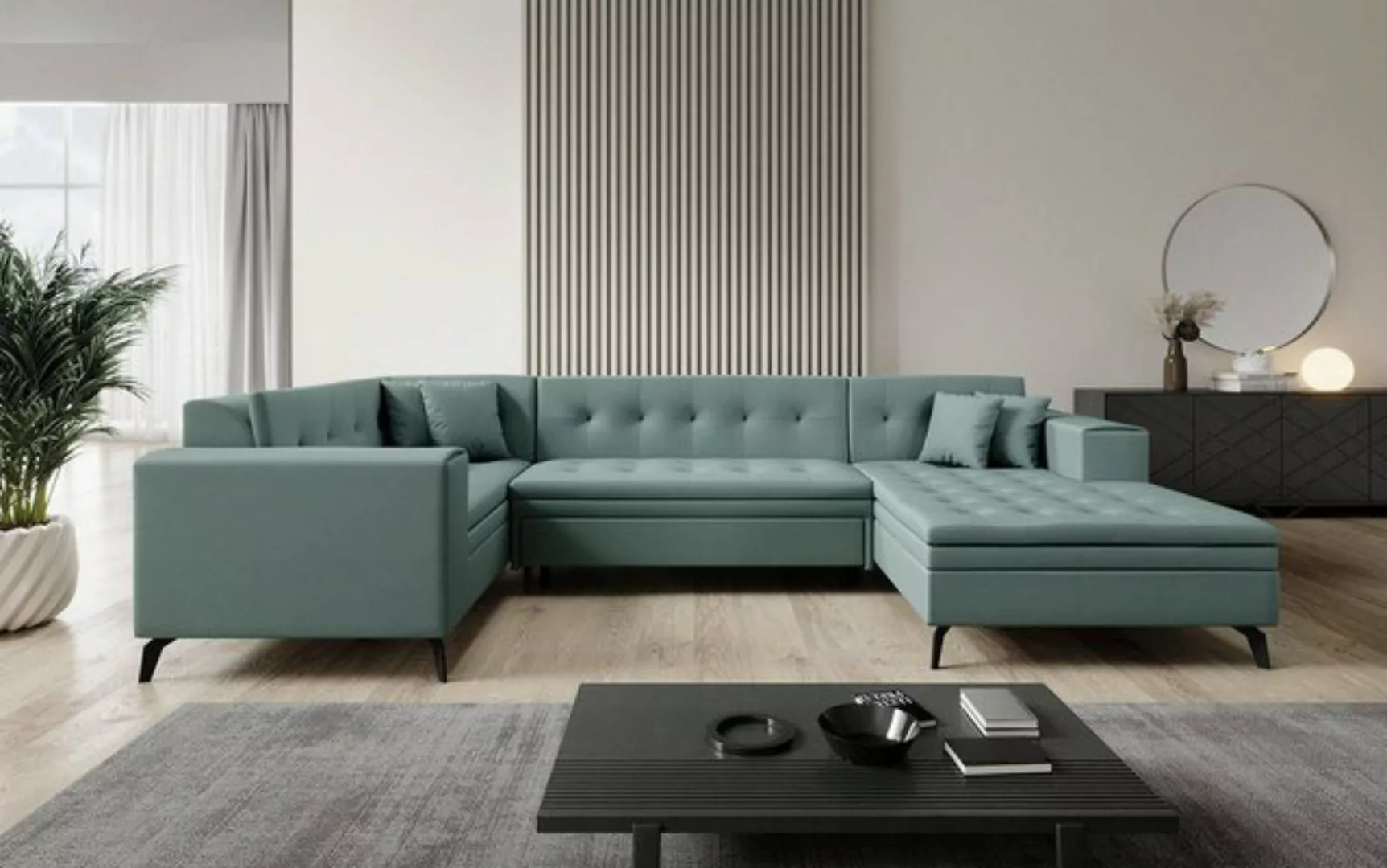Luxusbetten24 Sofa Designer Sofa Neola, mit Schlaffunktion günstig online kaufen