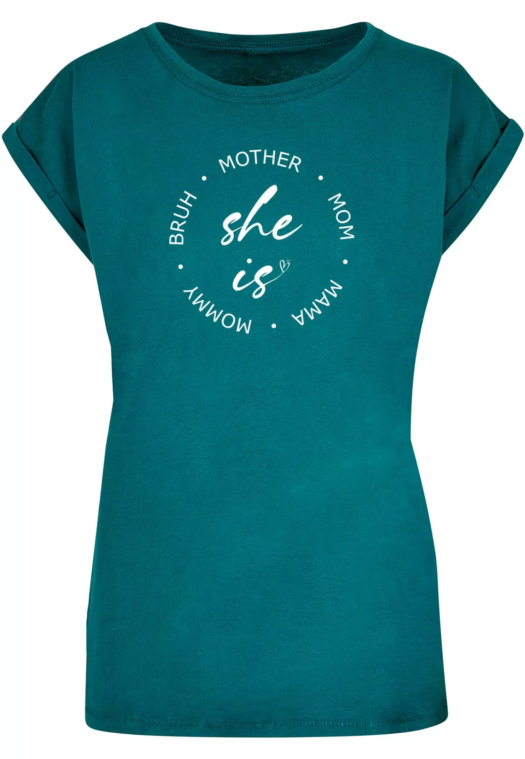 Merchcode T-Shirt "Merchcode Damen Ladies Mothers Day - She is T-Shirt" günstig online kaufen