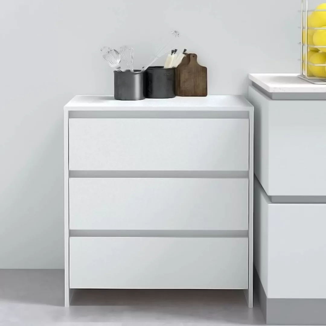 Sideboard Weiß 70x41x75 Cm Spanplatte günstig online kaufen