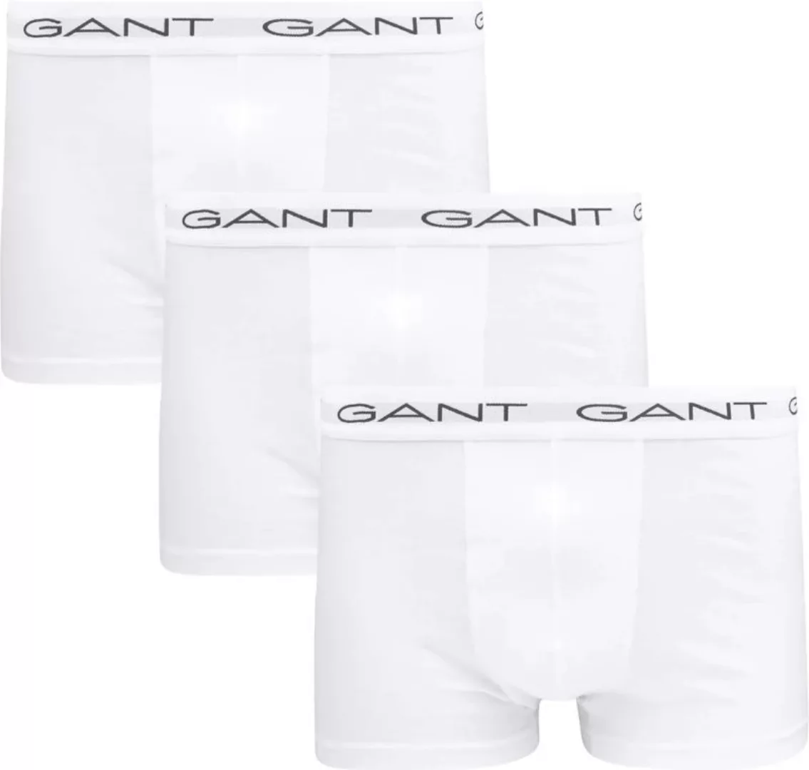 Gant Boxershorts trunk 3er-Pack weiß - Größe L günstig online kaufen