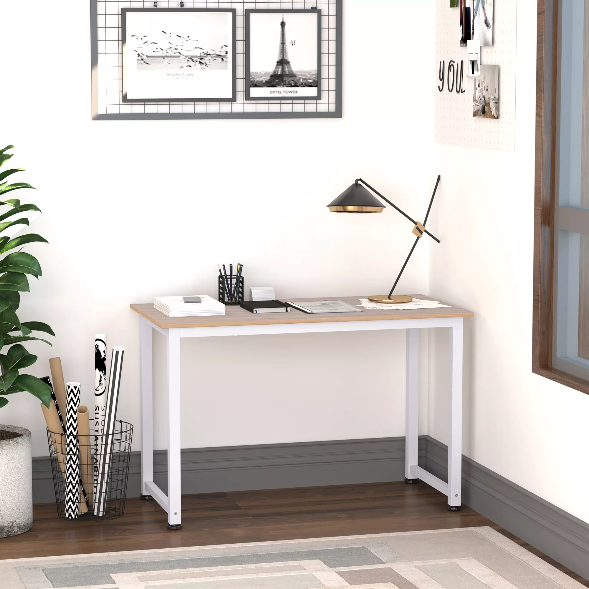 HOMCOM Schreibtisch Küchentisch Computertisch 120x60x76 cm, Arbeitstisch PC günstig online kaufen