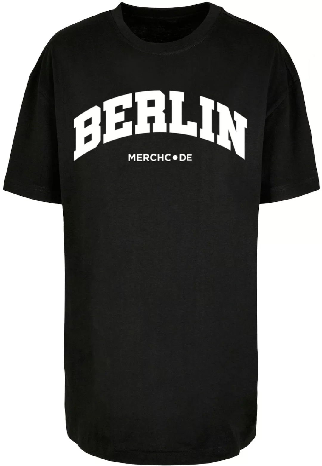 Merchcode T-Shirt "Merchcode Damen Ladies Berlin Wording - Oversized Boyfri günstig online kaufen