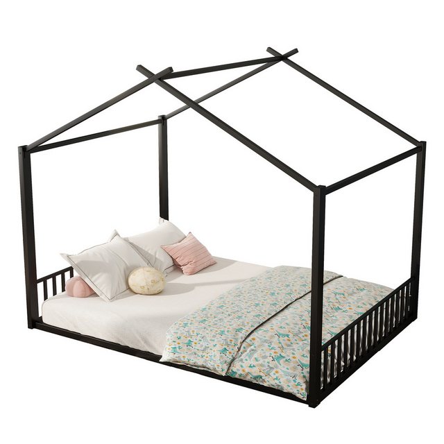 HAUSS SPLOE Metallbett 140x200cm Flachbett, Eisenrahmenbett, Kinderbett, Ha günstig online kaufen